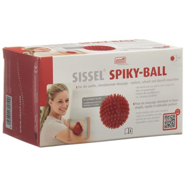 Sissel Hedgehog Balls 9cm Red 2 pcs