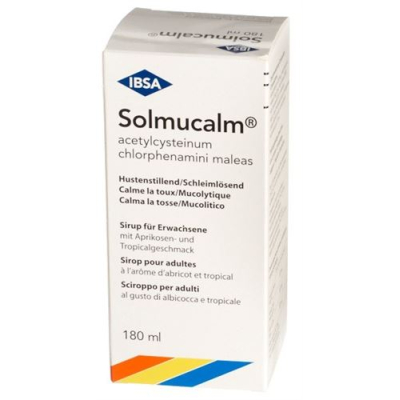 Solmucalm Sirup Voksenflaske 180 ml