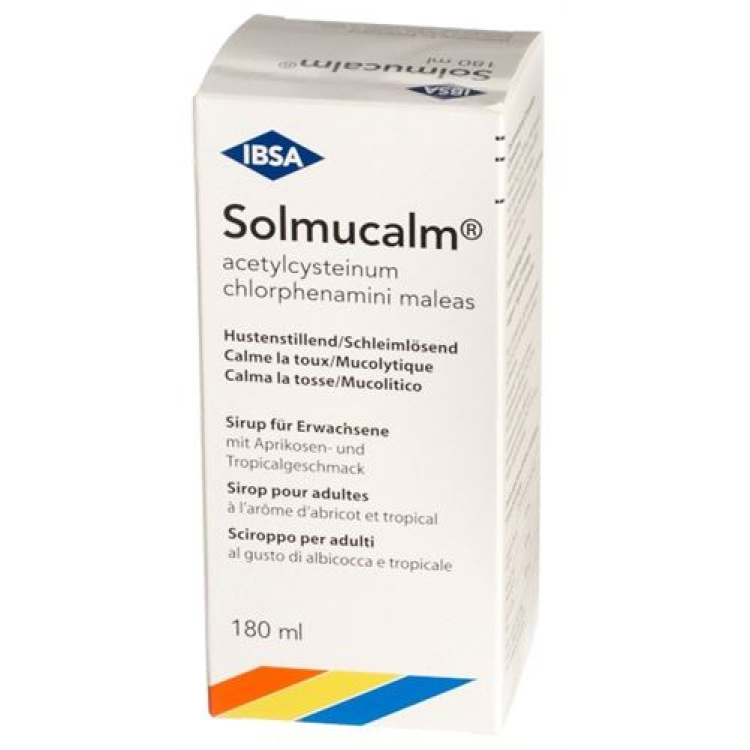 Solmucalm syrup for adults 180 ml