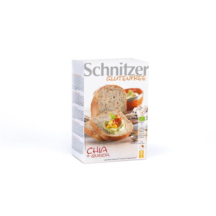 Schnitzer Organic Chia quinoa bread 500g