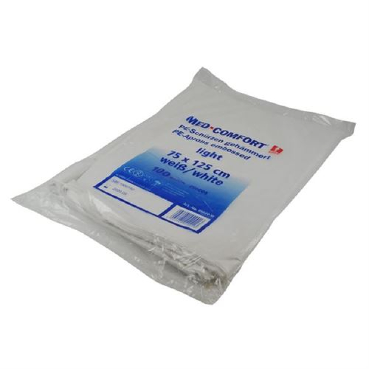 MED COMFORT protective apron 75x125cm white 100 pcs