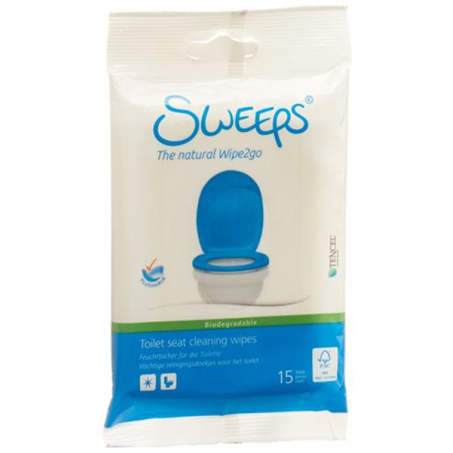 SWEEPS wipes toilet seat 12 Btl 15 pcs