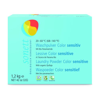 Sonett washing powder color sensitive 20° 40° 60° 1.2 kg