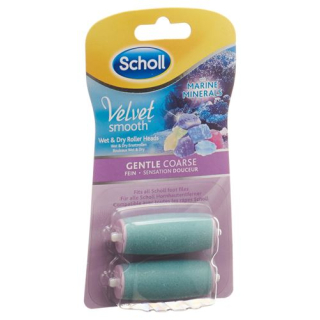 Scholl Velvet Smooth Pedi rolls fine sea minerals 2 pcs