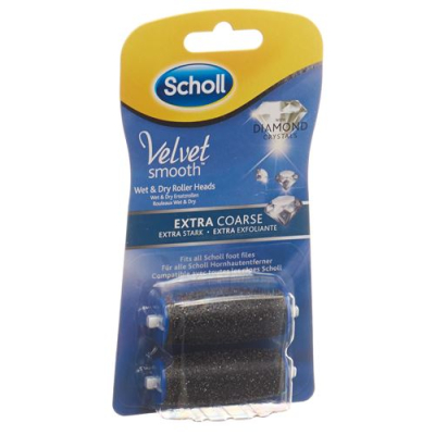 Rolki scholl velvet smooth pedi bardzo mocne diament 2 szt