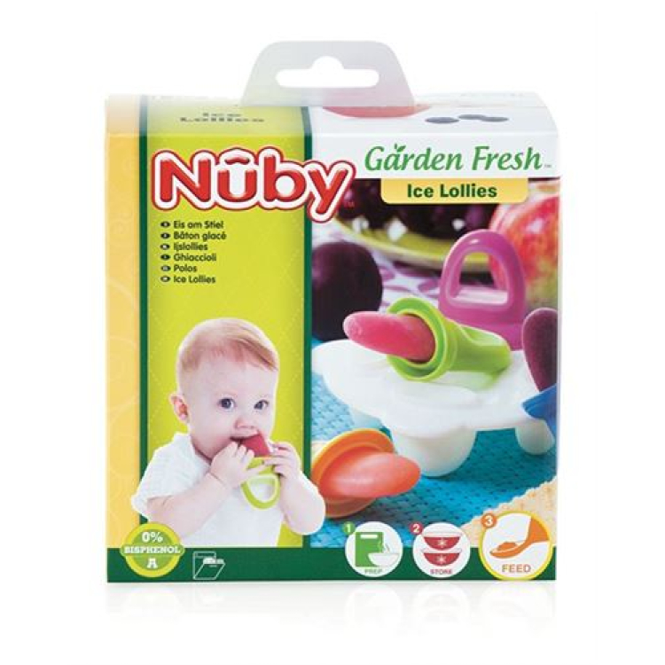 Nuby ijslollies met kleine druppelbescherming