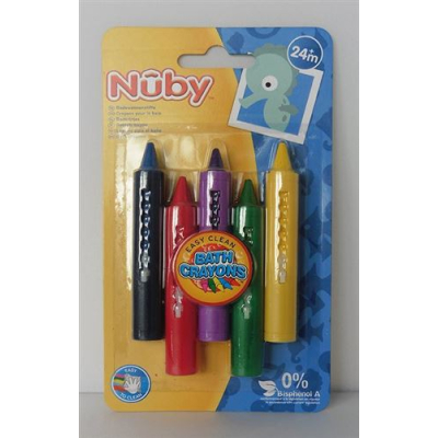 Nuby pastelky do kúpeľa sa ľahko utierajú