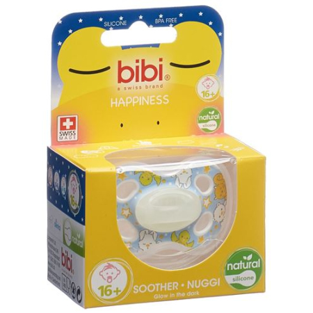 bibi soother Happiness Natural silicone 16+ Glow in the Dark SV-A