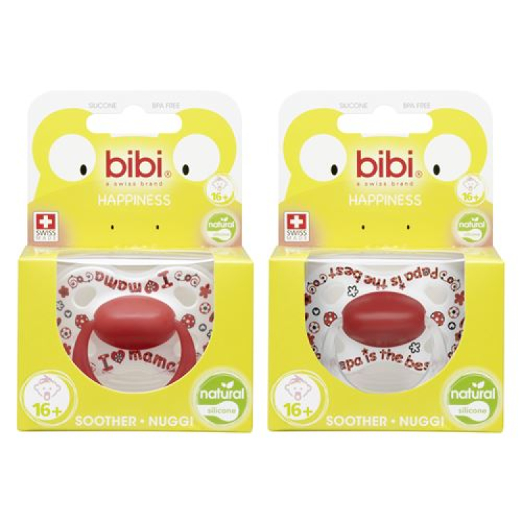 Bibi Nuggi Happiness Natural silicone 16+ ring Mama / Papa