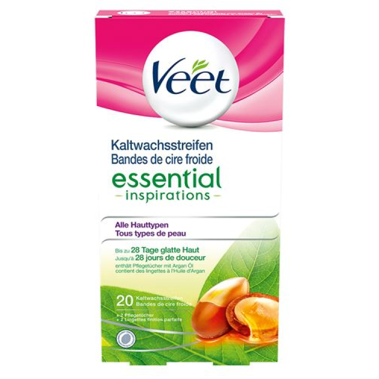 Veet Kaltwachsstreifen legs body essential & 10 x 2 pcs