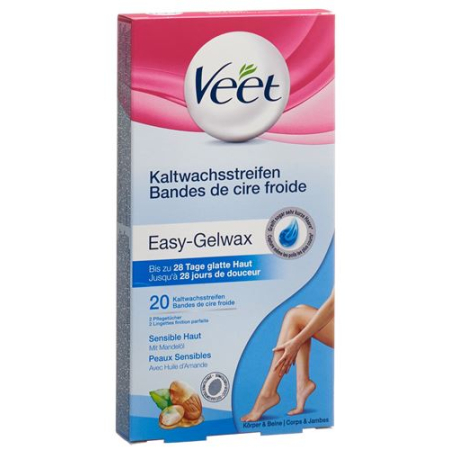 Veet Cold Wax Strips Legs & Body Sensitive 10 x 2 pieces buy online