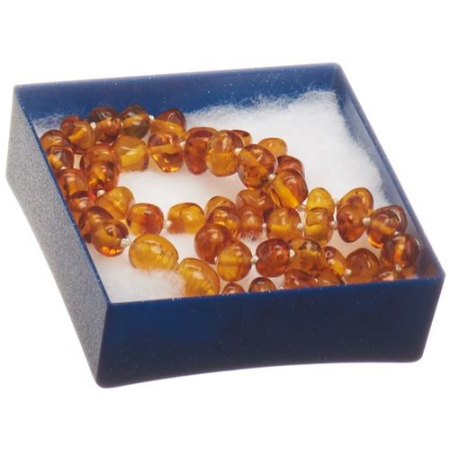 Ra amber necklace knotted 36cm neck