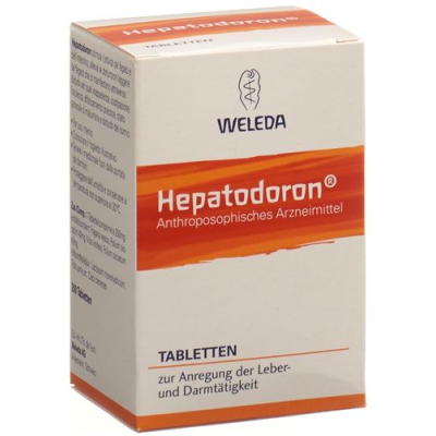 គ្រាប់ថ្នាំ hepatodoron កញ្ចក់ 200 ភី