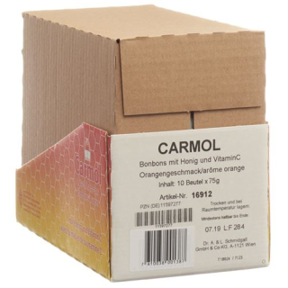 Carmol Lollipops Orange Bag 75 g