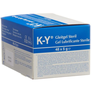 K Y gelé smøremiddel steril 48 x 5 g