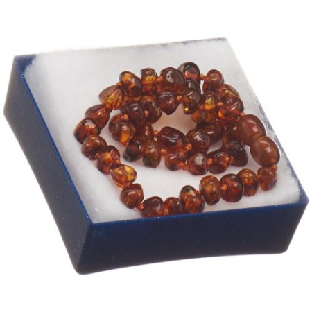 Ra amber necklace knotted 32cm neck