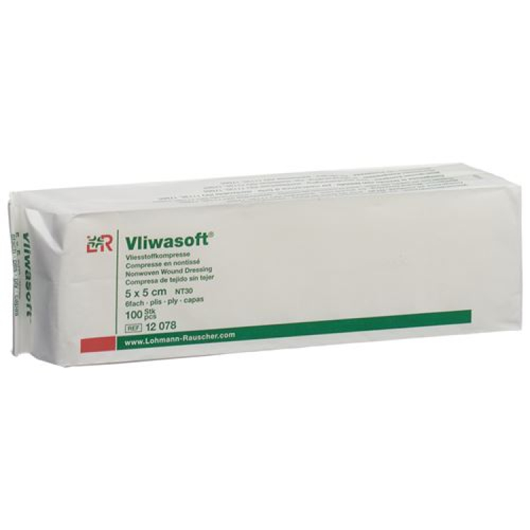 Vliwasoft tamponi non tessuti 5x5cm 6 veli Btl 100 pz