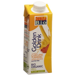 Isola Bio Golden drink rice milk with turmeric Tetra 250 ml