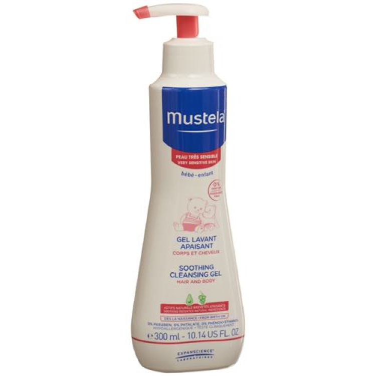 Mustela Cleansing Gel fragrance free hypersensitive skin 300 ml