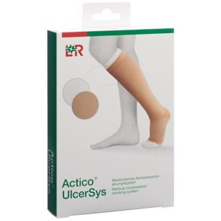 Actico UlcerSys compression stocking system M standard sand/white