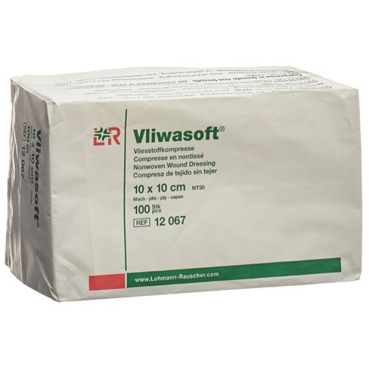 Tăm bông vải không dệt Vliwasoft 10x10cm 6 lớp BTL 100 cái