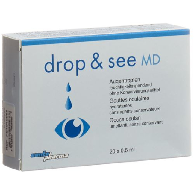 Soluzione Contopharma Comfort Drop & See MD 20 Monodos 0,5 ml