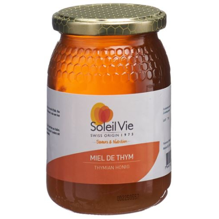 Soleil Vie Thyme Honey 100% Natural Bottle 500 g