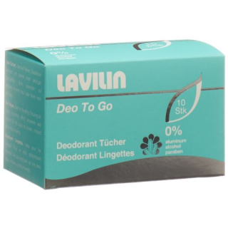 Lavilin deodorant wipes box 10 pcs