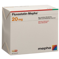 Fluvastatin Mepha Kaps 20 មីលីក្រាម 98 គ្រាប់