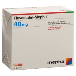 Fluvastatín Mepha Kaps 40 mg 98 ks