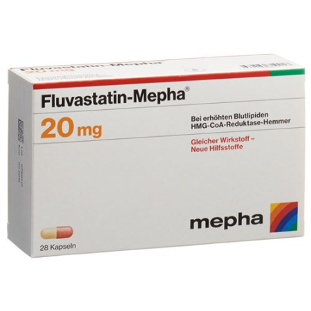 Fluvastatina Mepha Kaps 20 mg 28 unid.