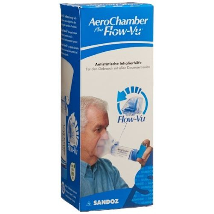 Aerochamber Plus Flow-Vu Large Mask Blue