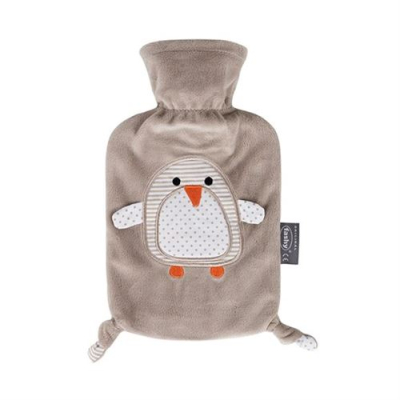 Fashy Kinderwärmflasche 0,8 l Penguin Pia Flauschbezug Thermoplastic