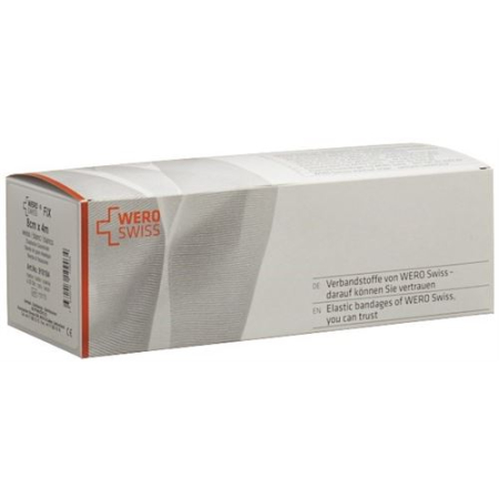 WERO SWISS Fix elastic gauze bandage 4mx8cm white 20 pcs