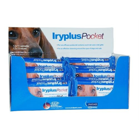 Iryplus Pocket eye cleaning wipes for small animals 15 pcs