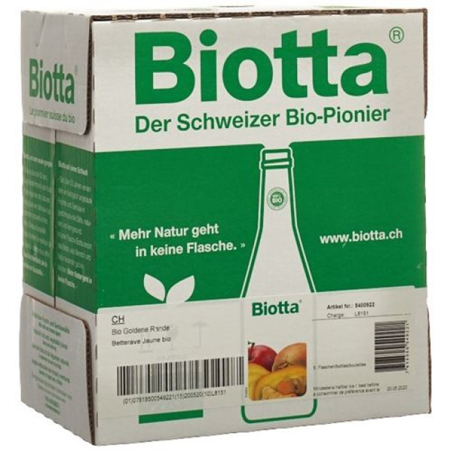 Biotta Bio Golden edge 6 Fl 5 dl