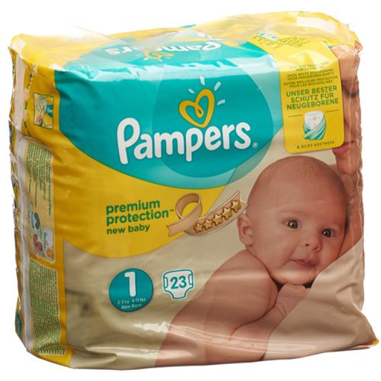 Pampers Premium Protection New Baby Gr1 2-5kg Newborn Tragepacku