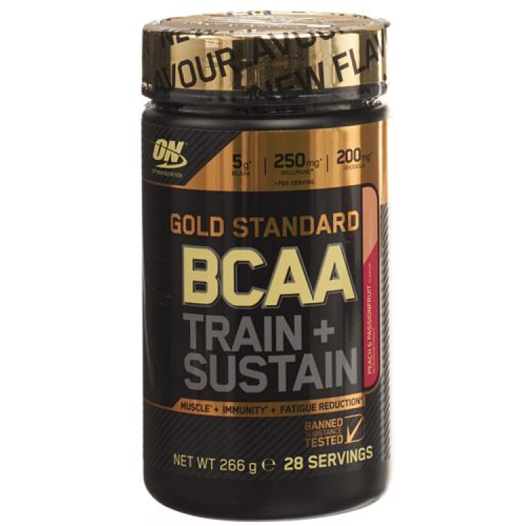 OPTIMUM BCAA Gold Standard Train & Sustain Peach & Passionfruit Ds 266 g