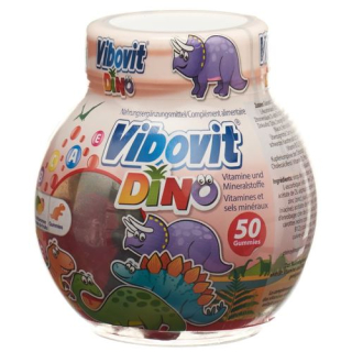 מסטיקים פירות Vibovit Dino Ds 50 יח'