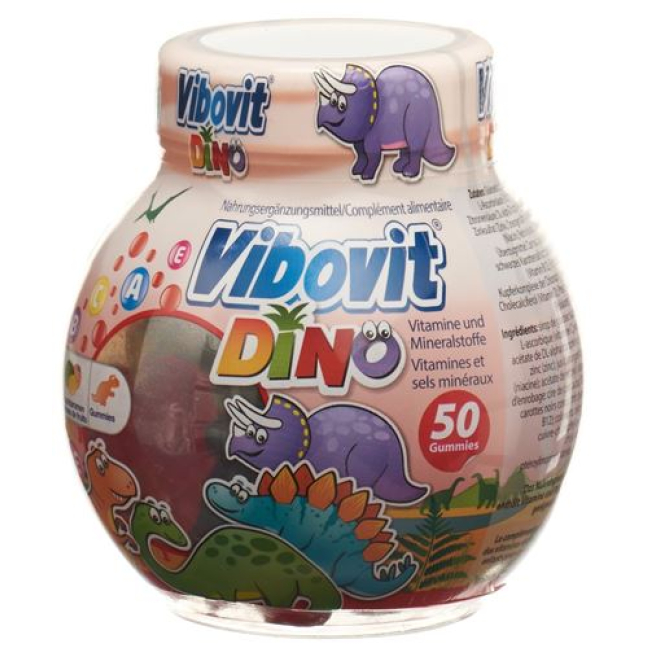 صمغ میوه Vibovit Dino Ds 50 عدد