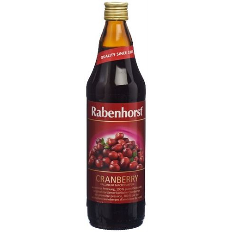 Rabenhorst Cranberry jus ibu Fl 750 ml