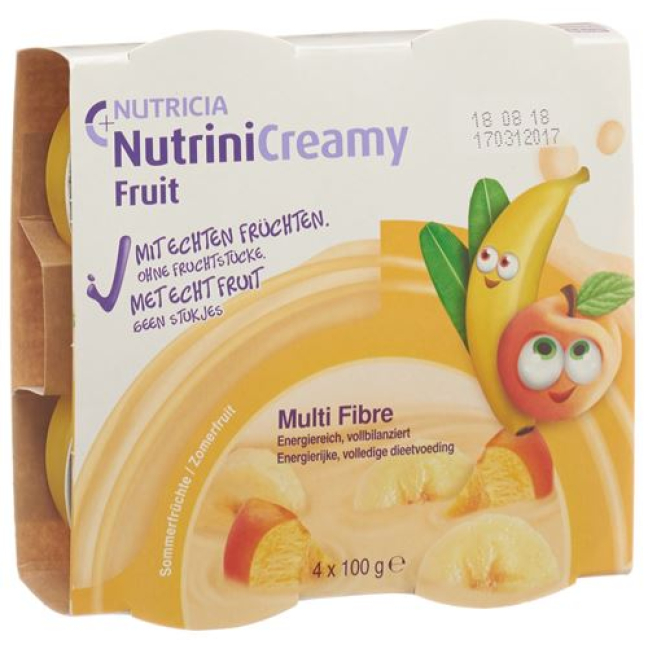 Nutrini Creamy summer fruits Fruit 4 x 100 g