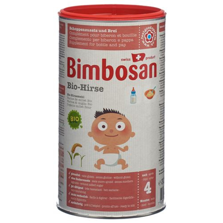 Hạt kê hữu cơ Bimbosan lon 300 g