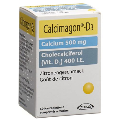 Calcimagon d3 chewable tablets citron can 60 stk