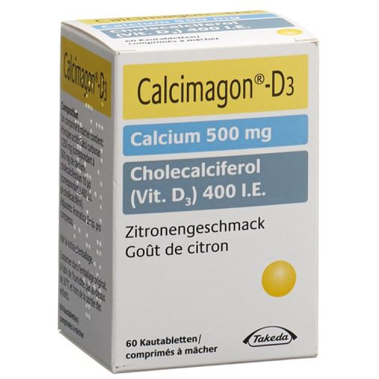 Calcimagon D3 Kautabl limoni Ds 60 dona