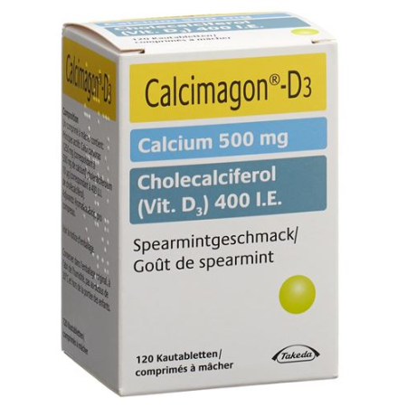 Calcimagon D3 Kautabl Spearmint Ds 120 vnt