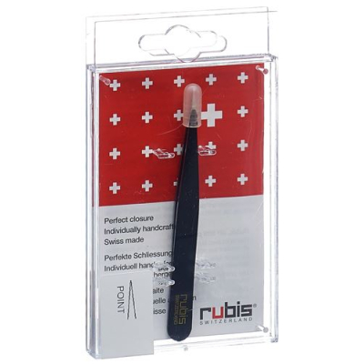 Rubis tweezers ចង្អុល inox ខ្មៅ