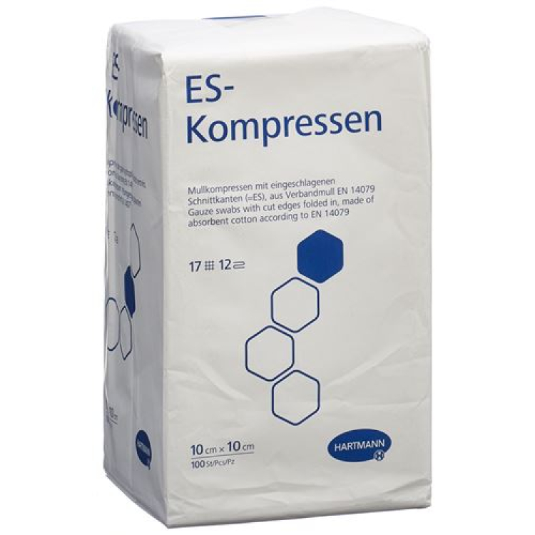 Hartmann ES Kompressen 12fach 10x10cm Btl 100 Stk