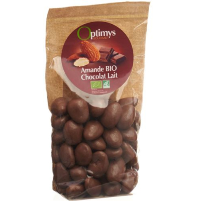 Optimy enjoyment migdolų pieniškas šokoladas bio 150 g