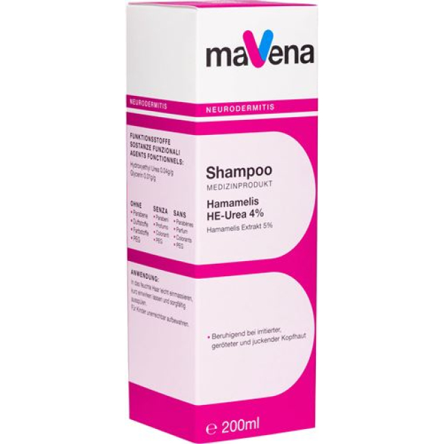 Mavena Shampoo with Witch Hazel - Soothes Dry Scalp